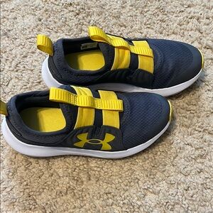 Under Armour Gray and Yellow Sneakers - Slip On